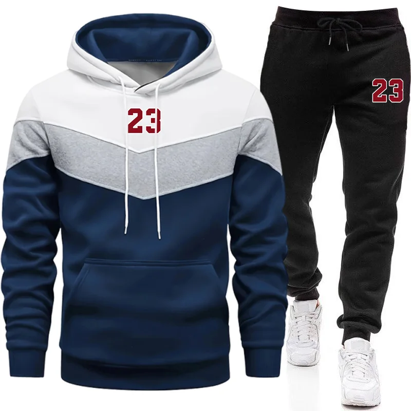 Winter Clothing For - بدلة رياضية جديدة للرجال، سترة بقلنسوة