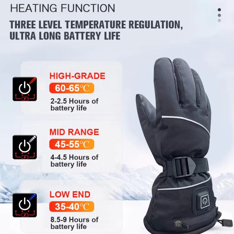 Heated Gloves Electric - على الجليد لمس الحرارة شتاء دافئ