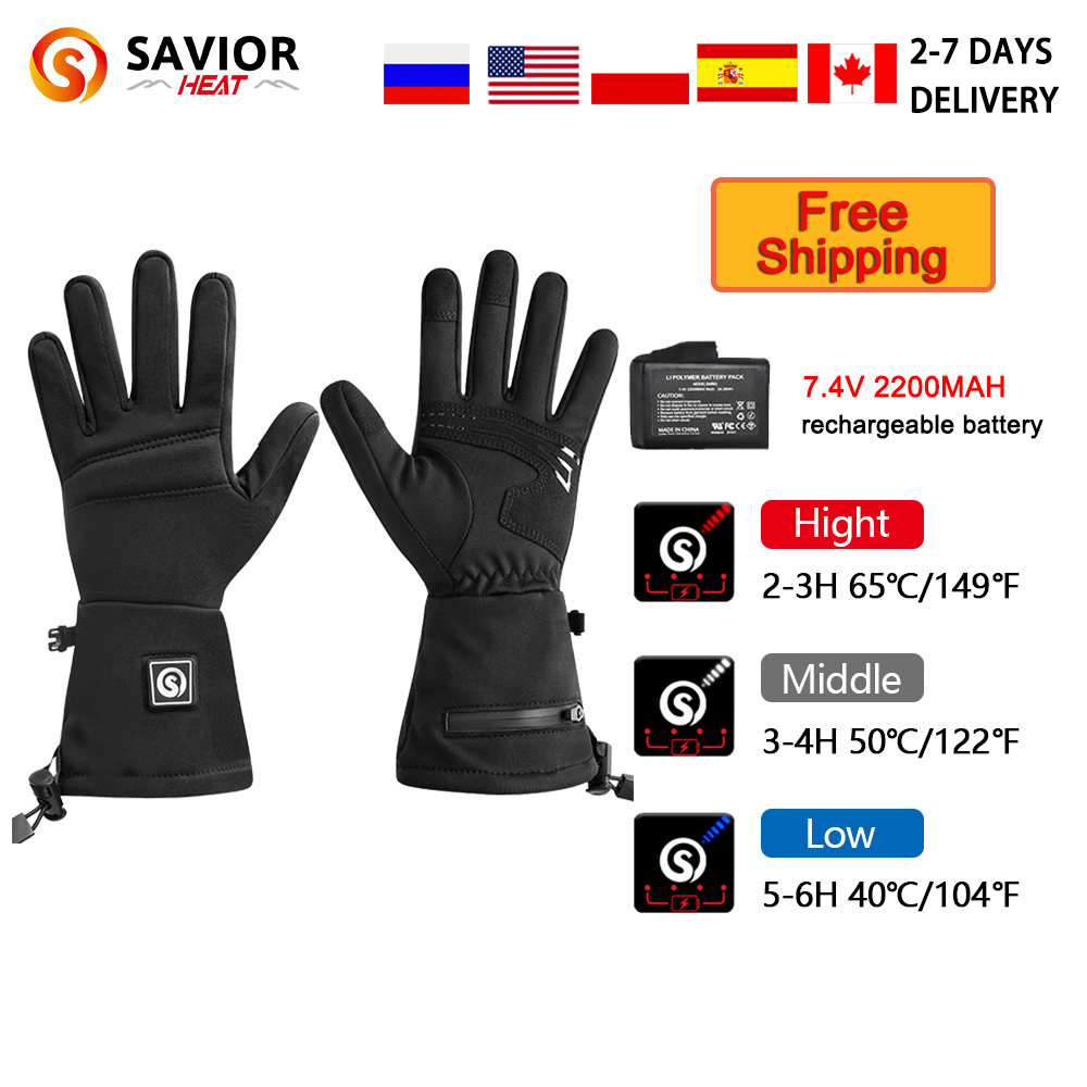 Heated Gloves Electric - سنو دير S18 الشتاء قفازات ساخنة