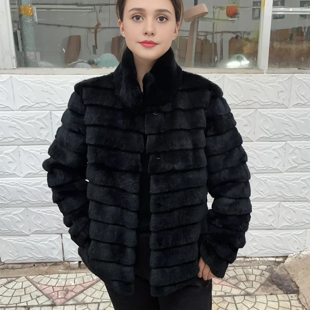 Winter Clothing Store - OFTBUY أرنب معطف الفرو الحقيقي الدافئة
