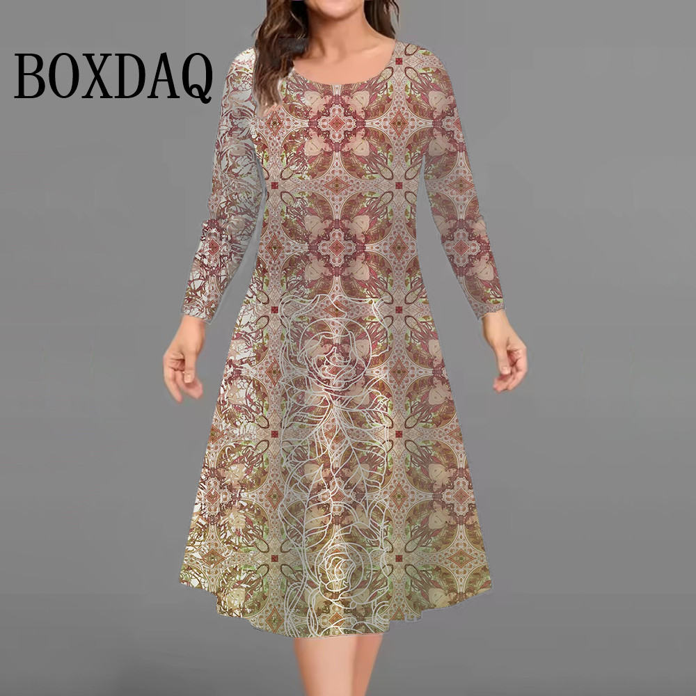 Winter Clothing For Plus Size Women - موضة جديدة أنيقة النساء فساتين الخريف
