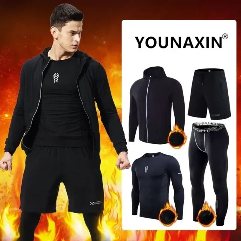 Winter Yoga Clothing - طقم ملابس لياقة بدنية للرجال مكون