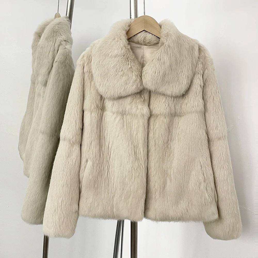 Winter Clothing Store - سترة جديدة قصيرة من فرو الأرنب