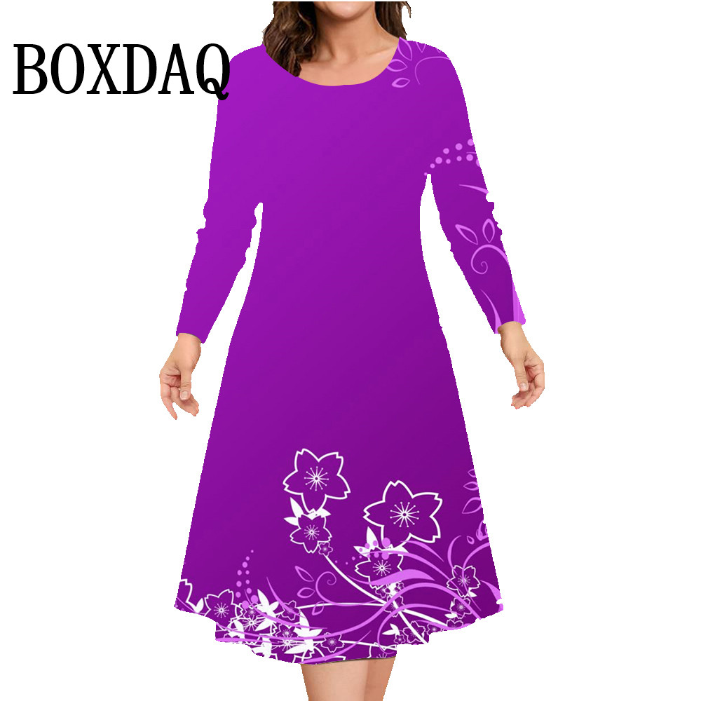 الخريف الشتاء فستان بكم طويل ا - مراجعة Winter Clothing For Plus Size Women وسعره