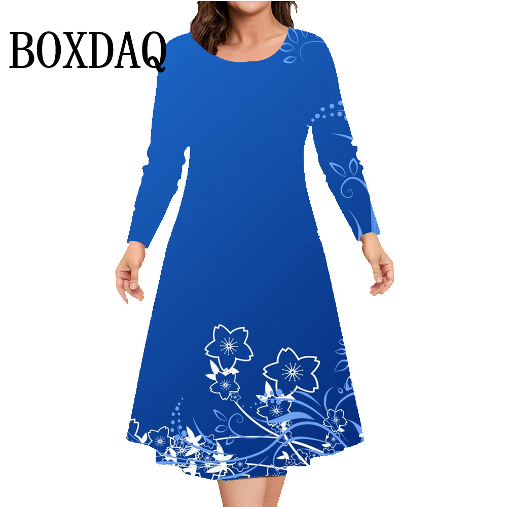 الخريف الشتاء فستان بكم طويل ا - مراجعة Winter Clothing For Plus Size Women وسعره