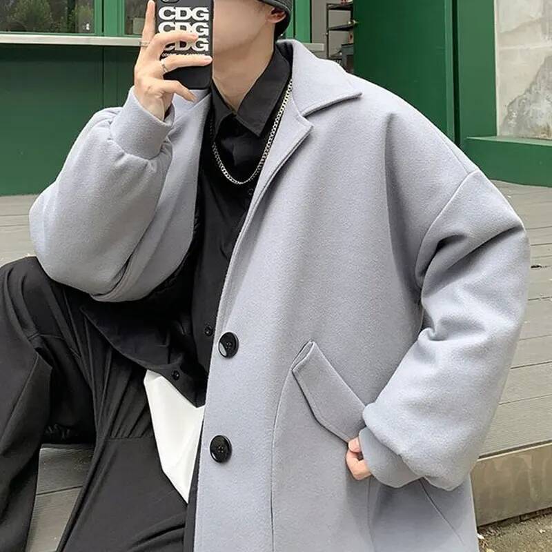 معاطف صوف كورية بلون موحد للخر - مراجعة Winter Clothing Taiwan وسعره