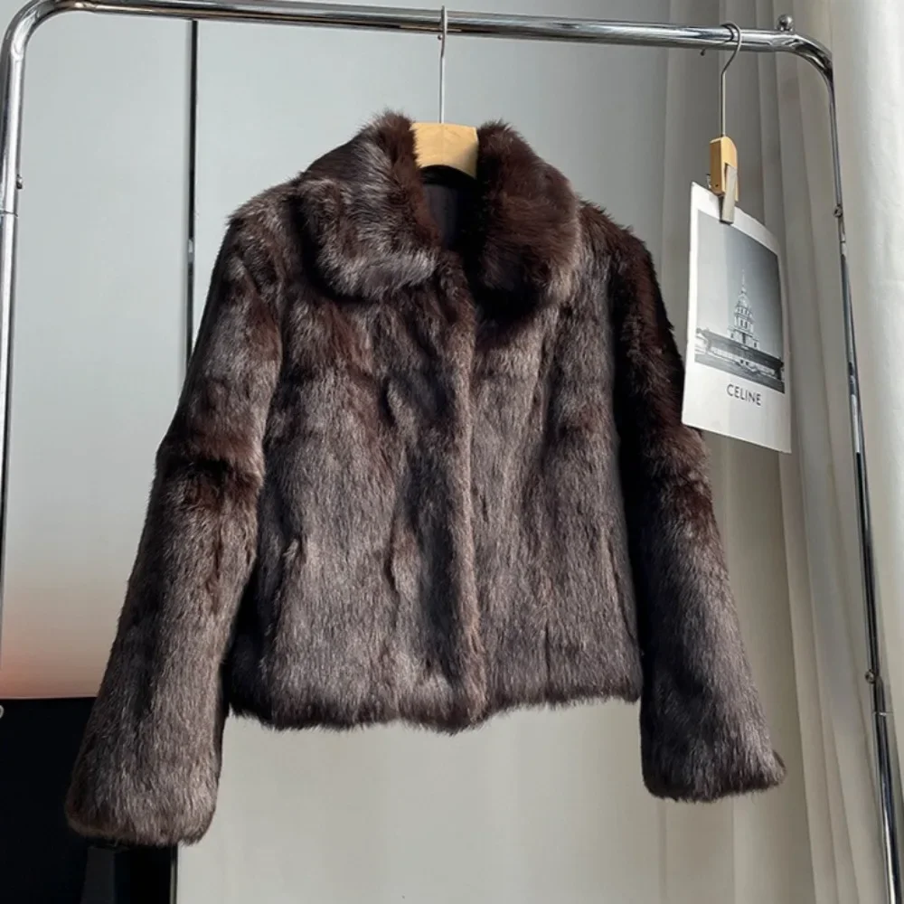 معطف فرو الأرنب الطبيعي المرأة - مراجعة Winter Clothing Store وسعره