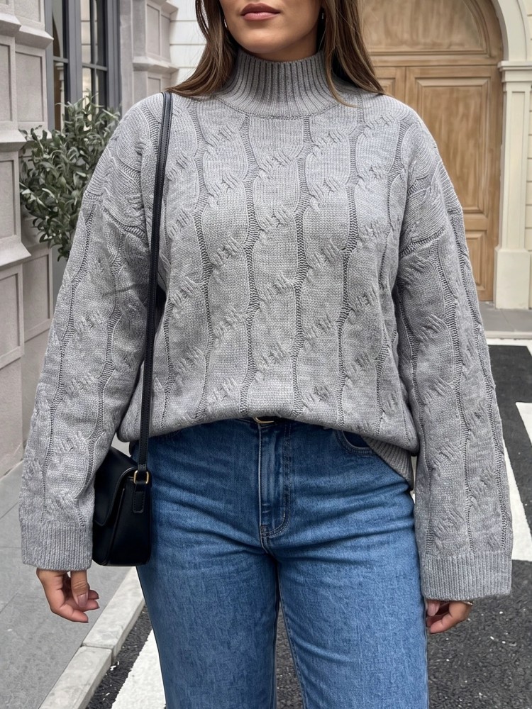 بلوزة نسائية محبوكة كاجوال للش - مراجعة Winter Clothing For Plus Size Women وسعره