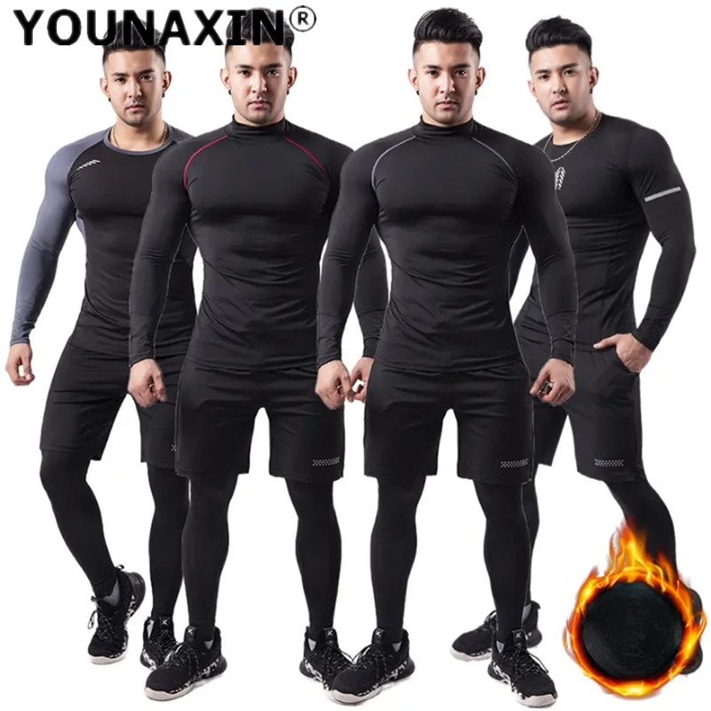 3 قطع الرجال أفخم الدافئة الري - مراجعة Winter Yoga Clothing وسعره