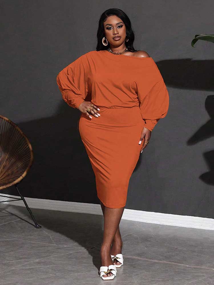فستان نسائي برتقالي للخروج ، ف - مراجعة Winter Clothing For Plus Size Women وسعره