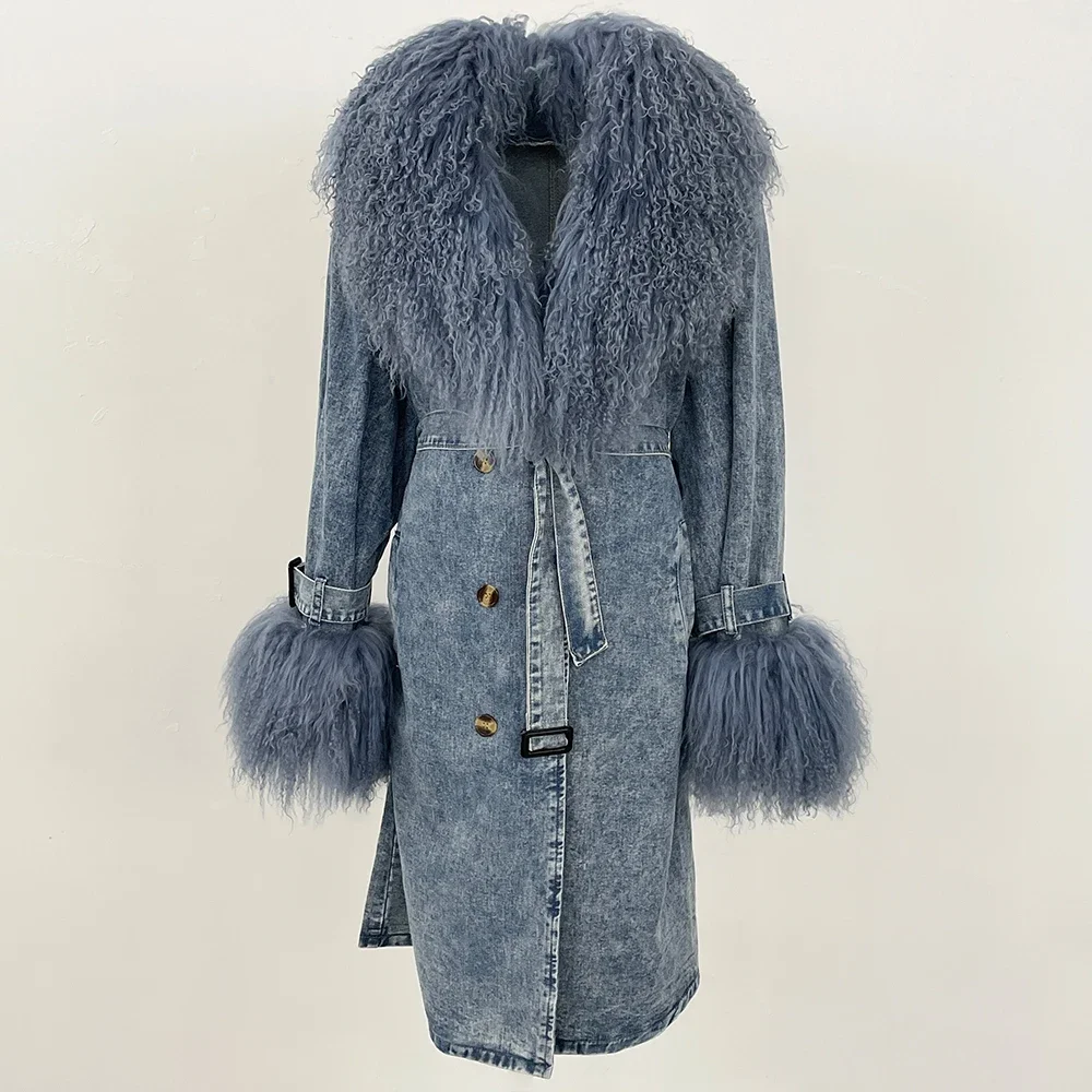 معاطف الفرو امرأة طويلة الأكما - مراجعة Winter Clothing Store وسعره