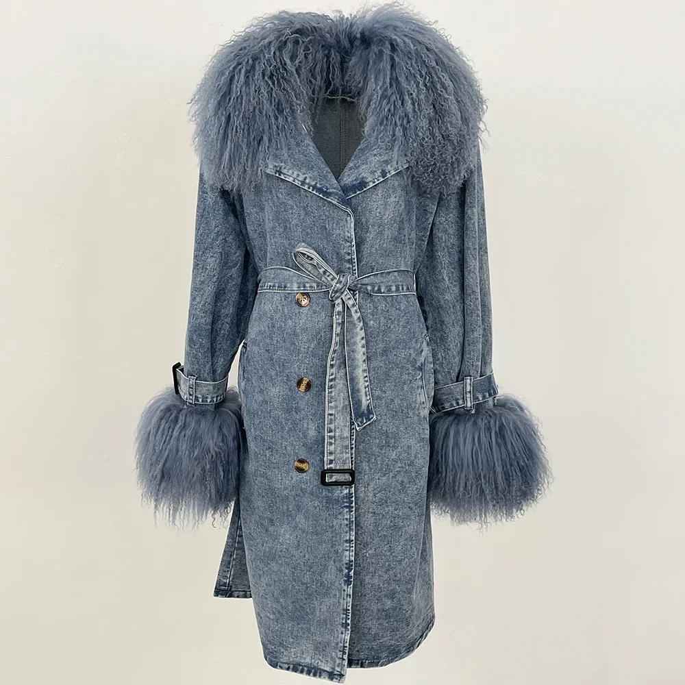 معاطف الفرو امرأة طويلة الأكما - مراجعة Winter Clothing Store وسعره