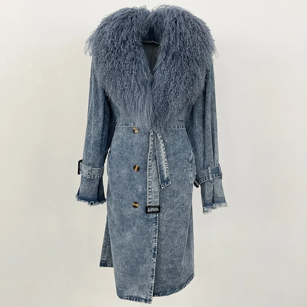 معاطف الفرو امرأة طويلة الأكما - مراجعة Winter Clothing Store وسعره
