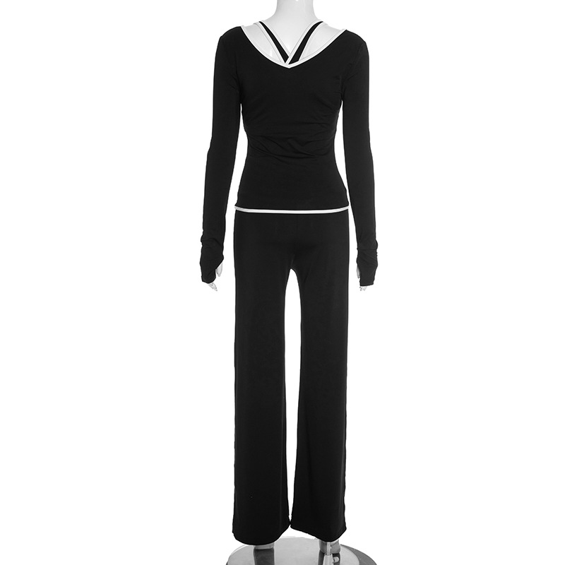 النساء رياضية اللون المرقعة 3  - مراجعة Winter Yoga Clothing وسعره