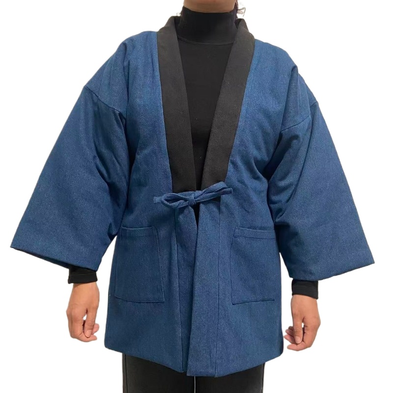 الرجال النساء الدنيم Hanten ست - مراجعة Traditional Winter Japanese Clothing وسعره