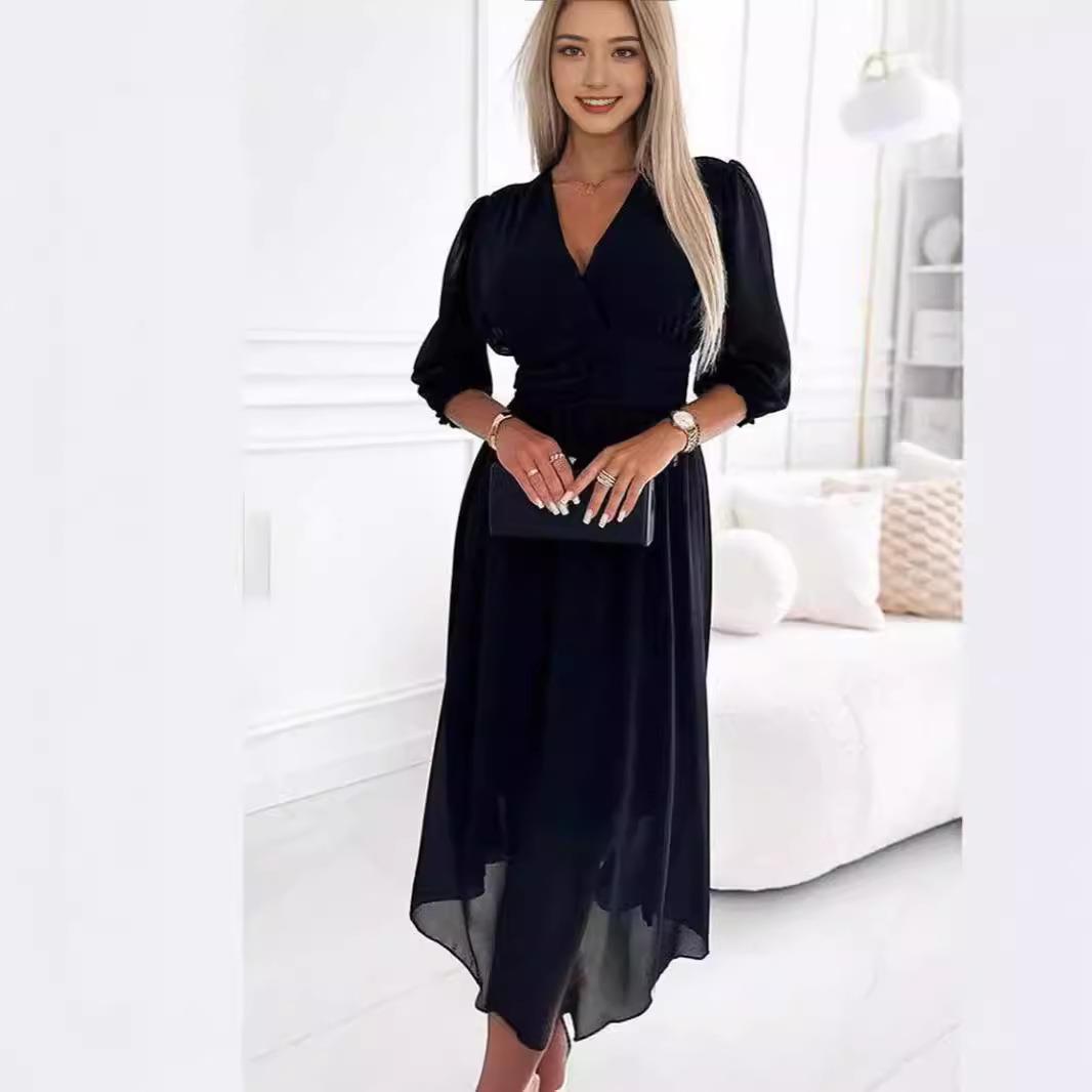 فستان نسائي أنيق لتنحيف الخصر، - مراجعة Winter Clothing Types وسعره