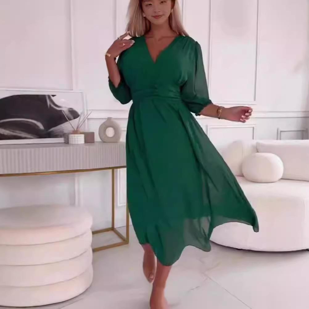 فستان نسائي أنيق لتنحيف الخصر، - مراجعة Winter Clothing Types وسعره
