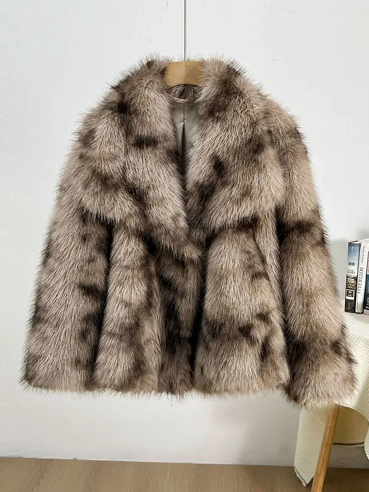 معطف فرو ثعلب صناعي نسائي شتوي - مراجعة Winter Clothing Taiwan وسعره