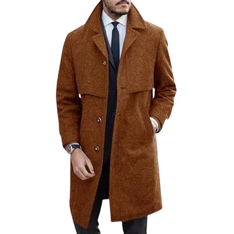 معطف رجالي بياقة للمكتب والشار - مراجعة Winter Clothing Taiwan وسعره