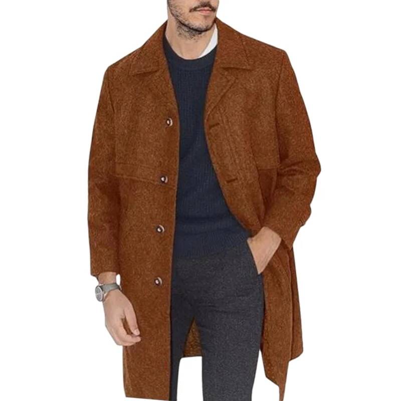 معطف رجالي بياقة للمكتب والشار - مراجعة Winter Clothing Taiwan وسعره